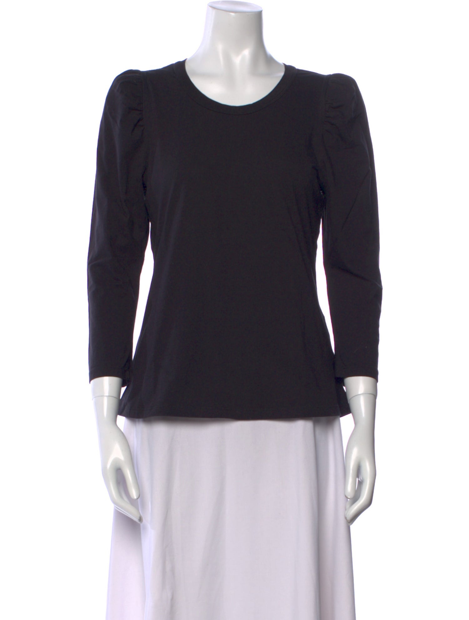 A.L.C. Scoop Neck Three-Quarter Sleeve Top