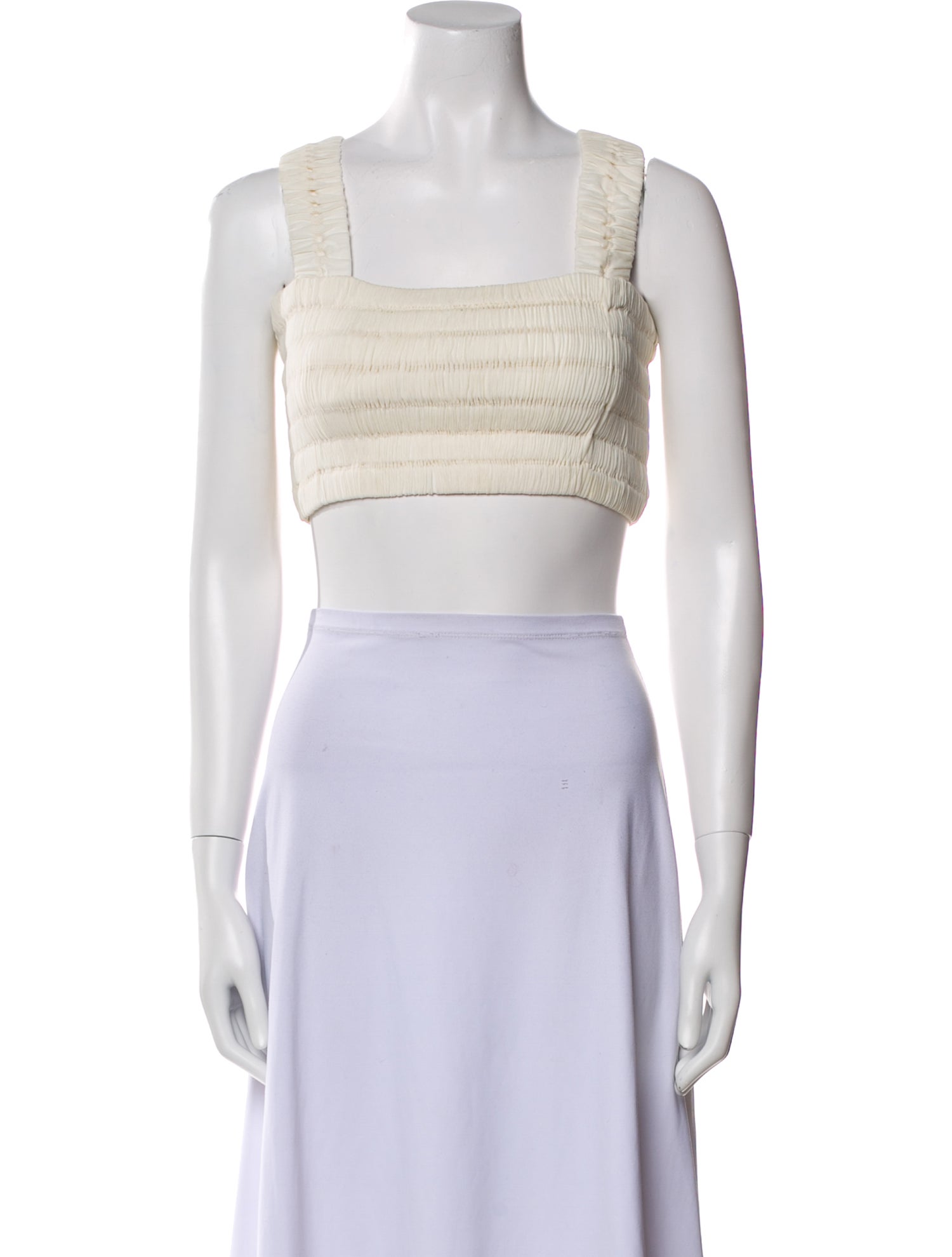 A.L.C. Square Neckline Sleeveless Crop Top