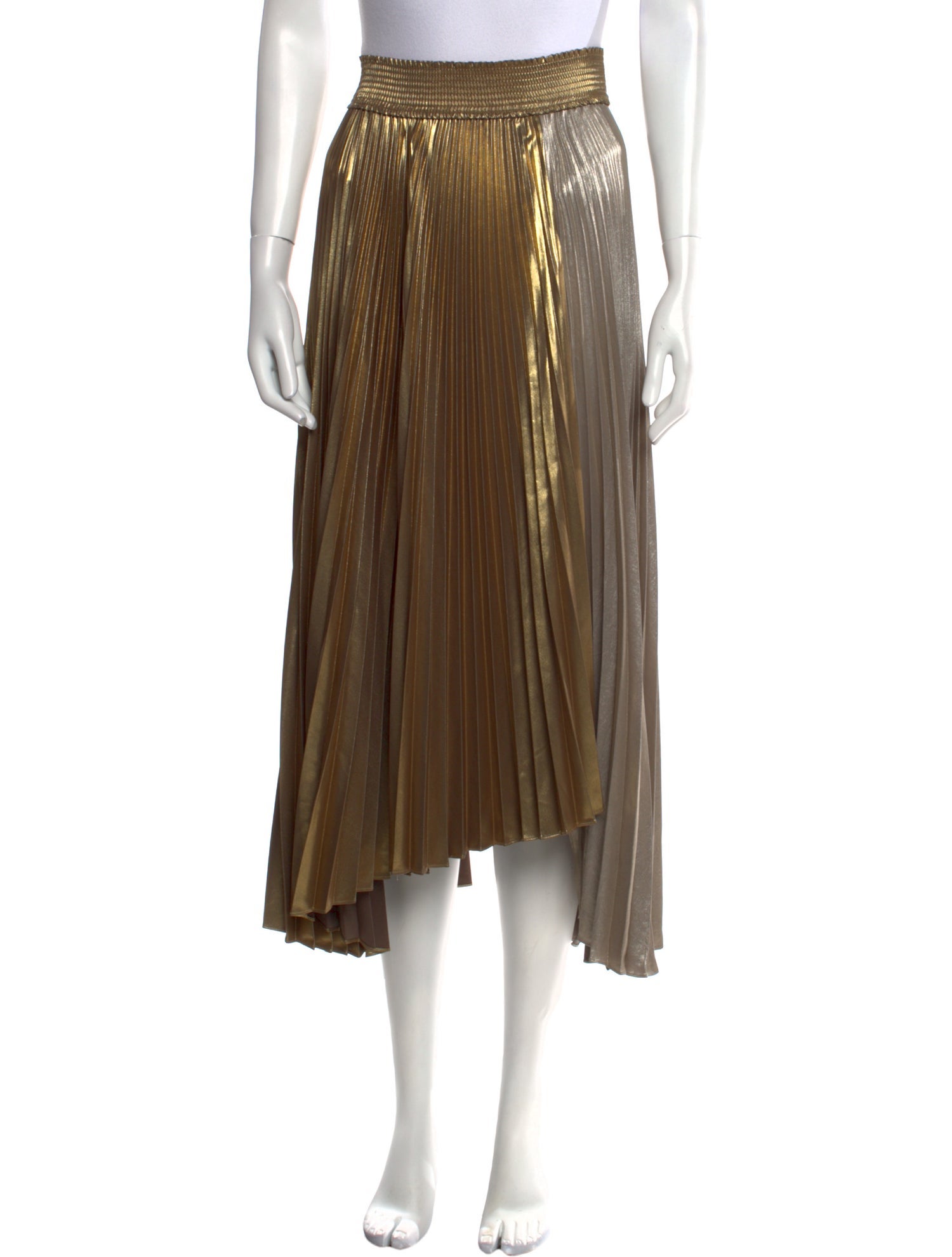 A.L.C. Pleated Accents Midi Length Skirt