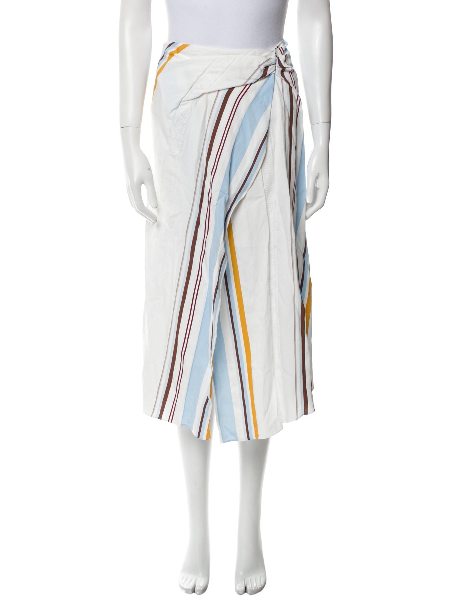 A.L.C. Pleated Accents Midi Length Skirt