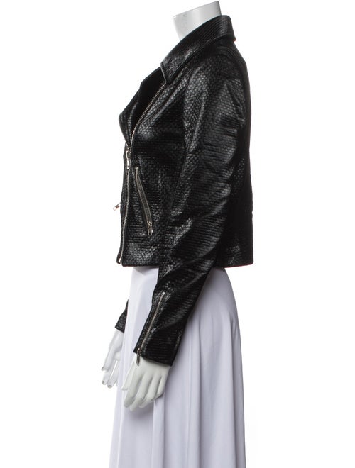 A.L.C. Tweed Pattern Biker Jacket