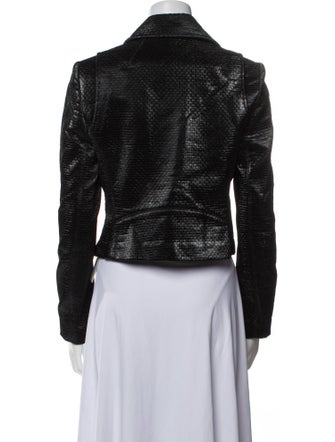 A.L.C. Tweed Pattern Biker Jacket