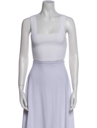 A.L.C. Square Neckline Sleeveless Crop Top