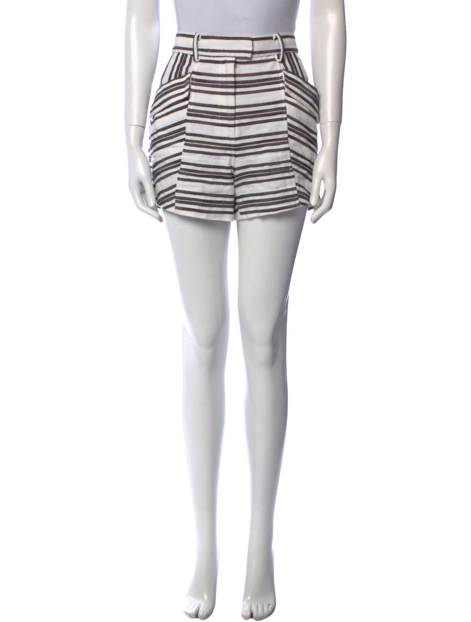 A.L.C. Striped Mini Shorts