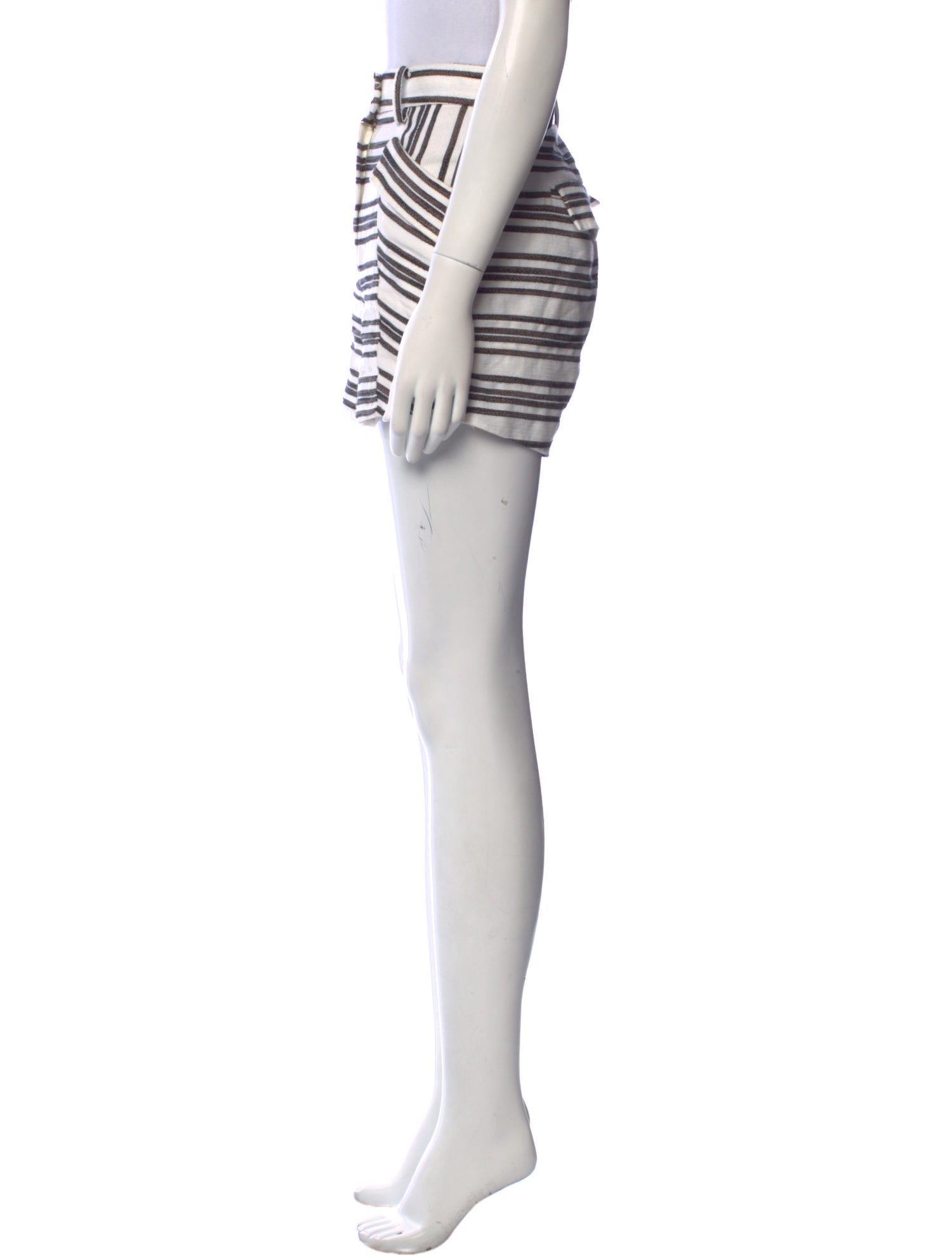 A.L.C. Striped Mini Shorts