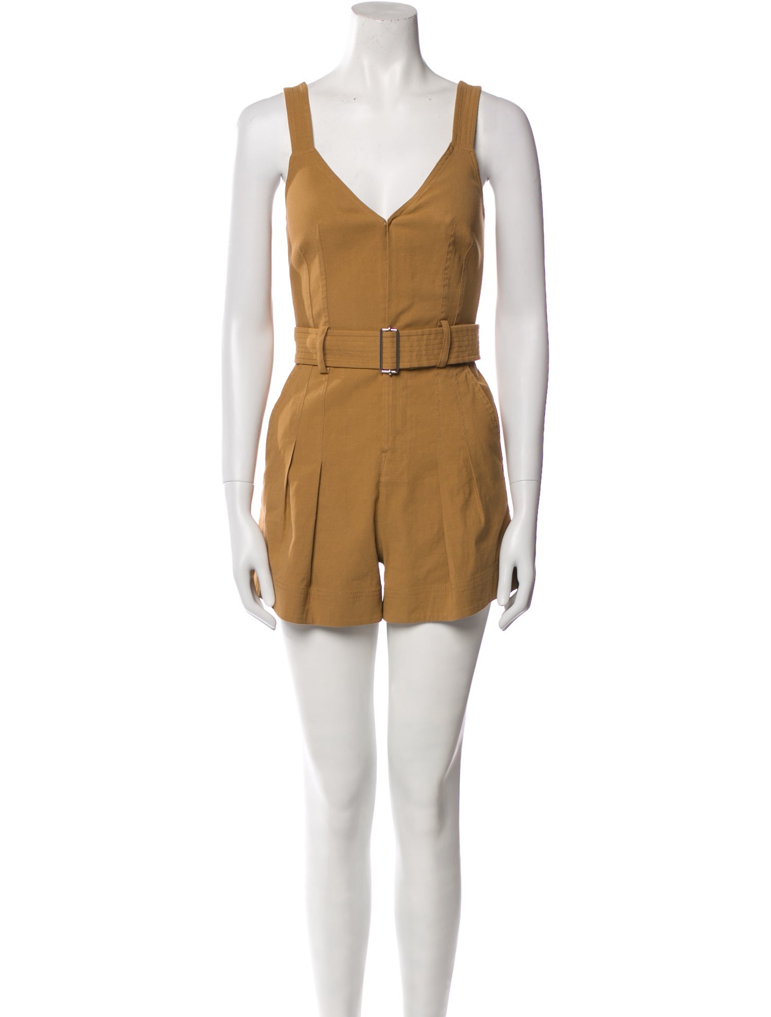 A.L.C. Linen V-Neck Romper