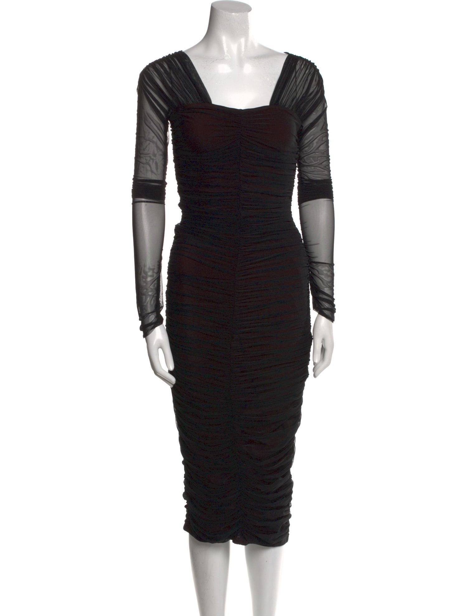 A.L.C. Square Neckline Midi Length Dress