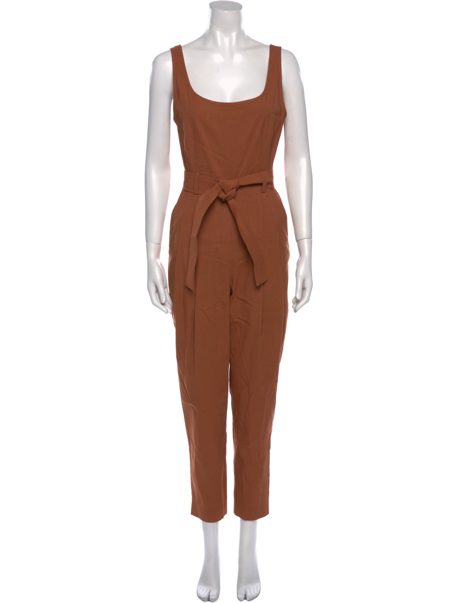 A.L.C. Linen Square Neckline Jumpsuit