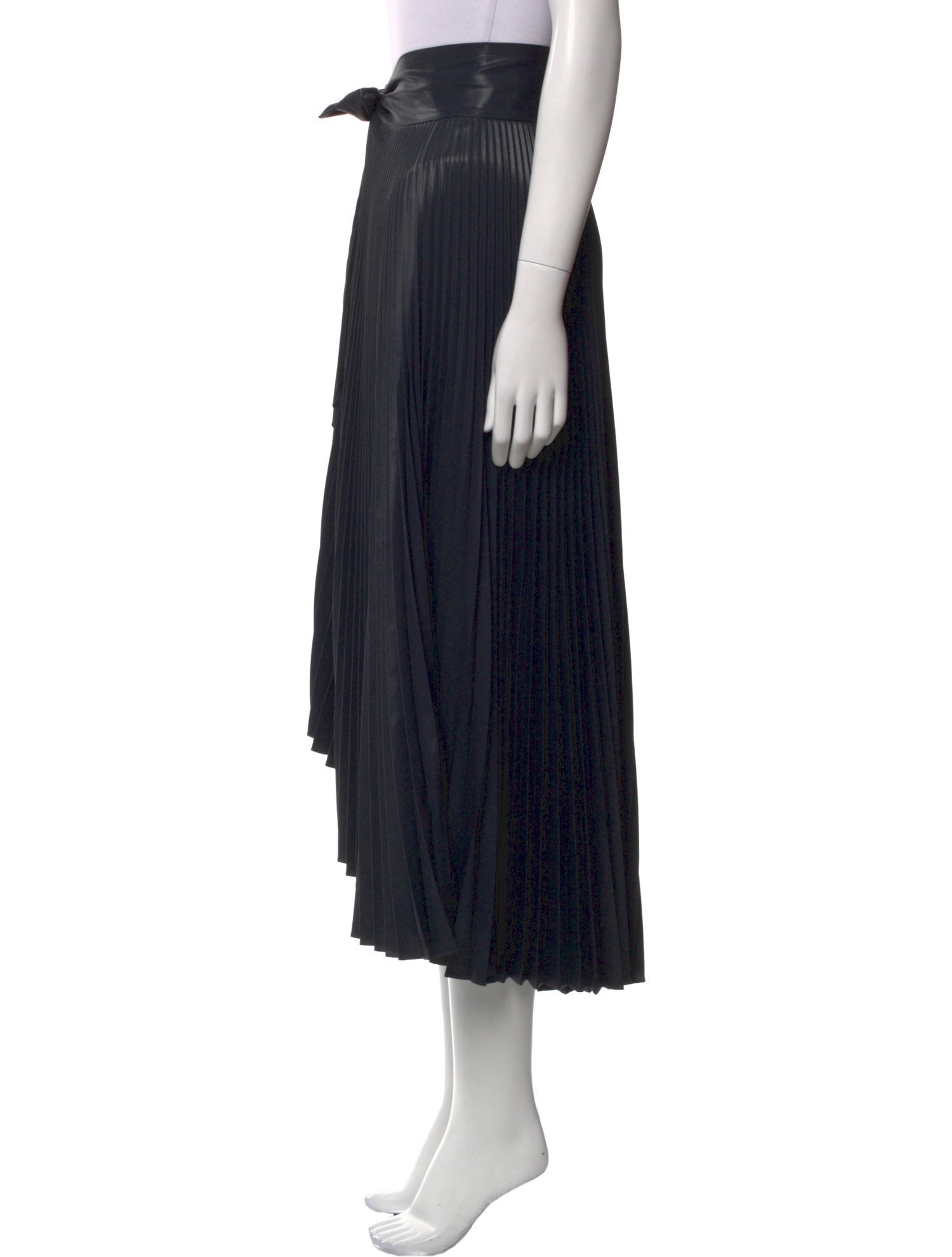 A.L.C. Pleated Accents Midi Length Skirt
