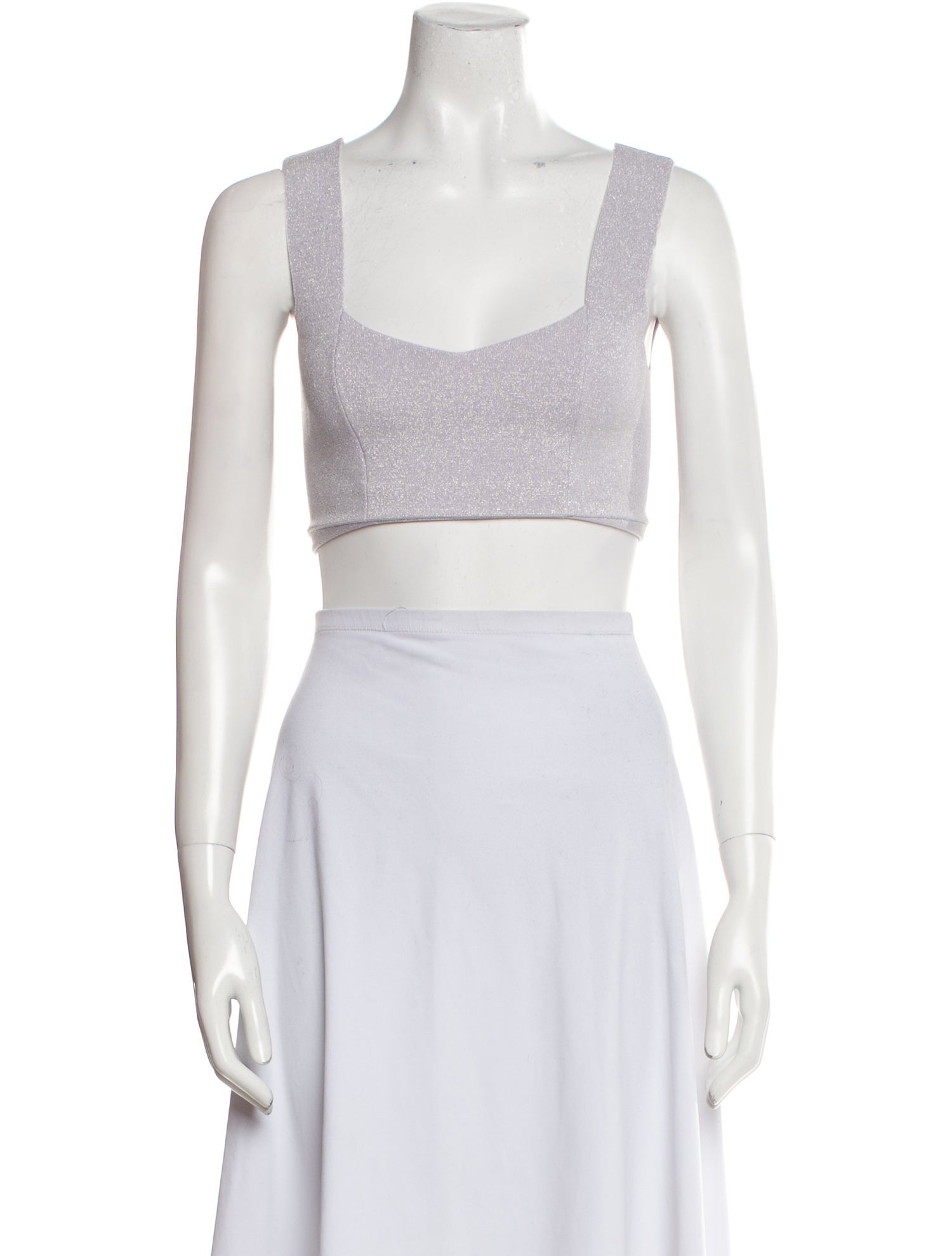 A.L.C. Square Neckline Sleeveless Crop Top