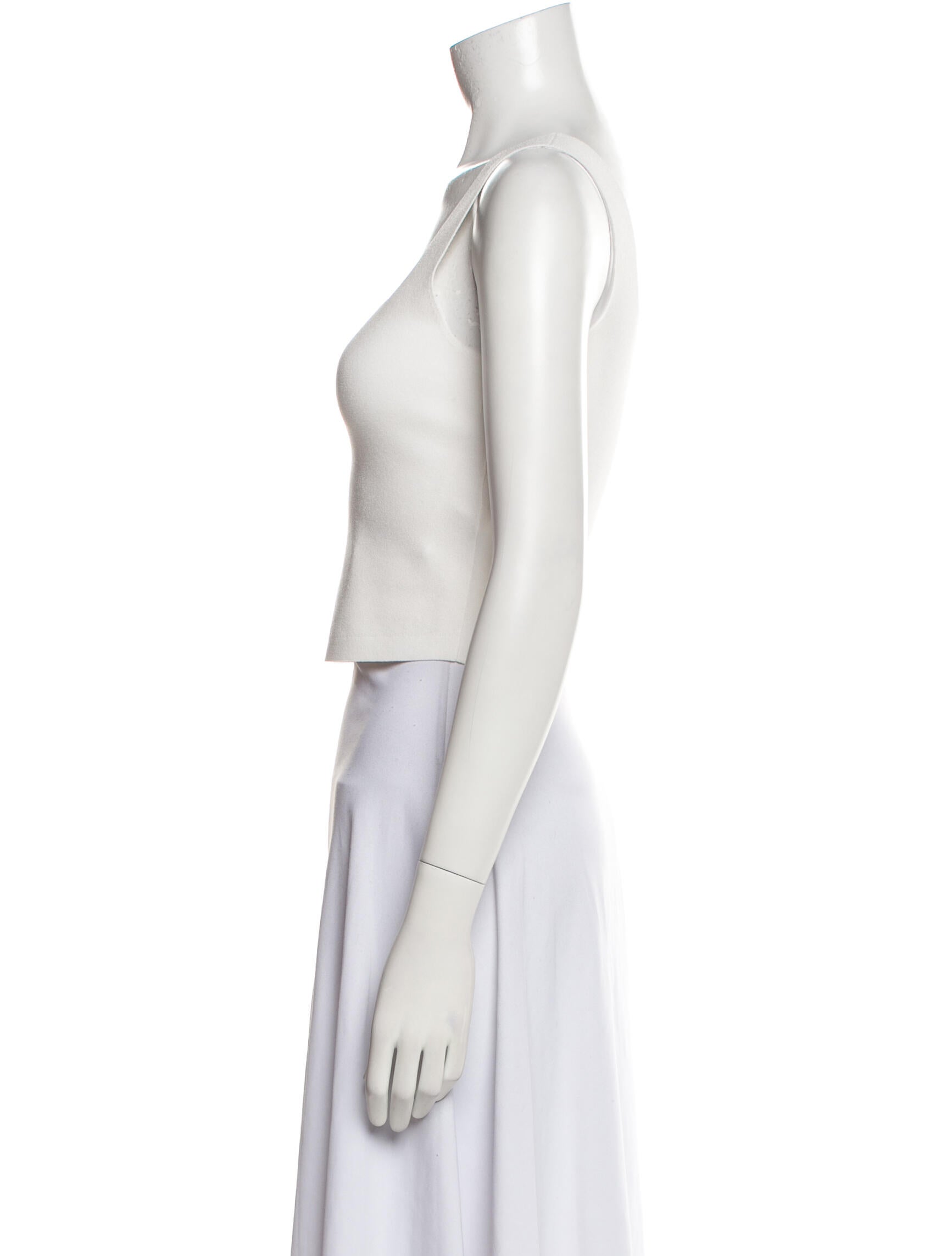 A.L.C. Square Neckline Sleeveless Crop Top