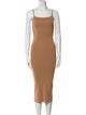 A.L.C. Square Neckline Midi Length Dress