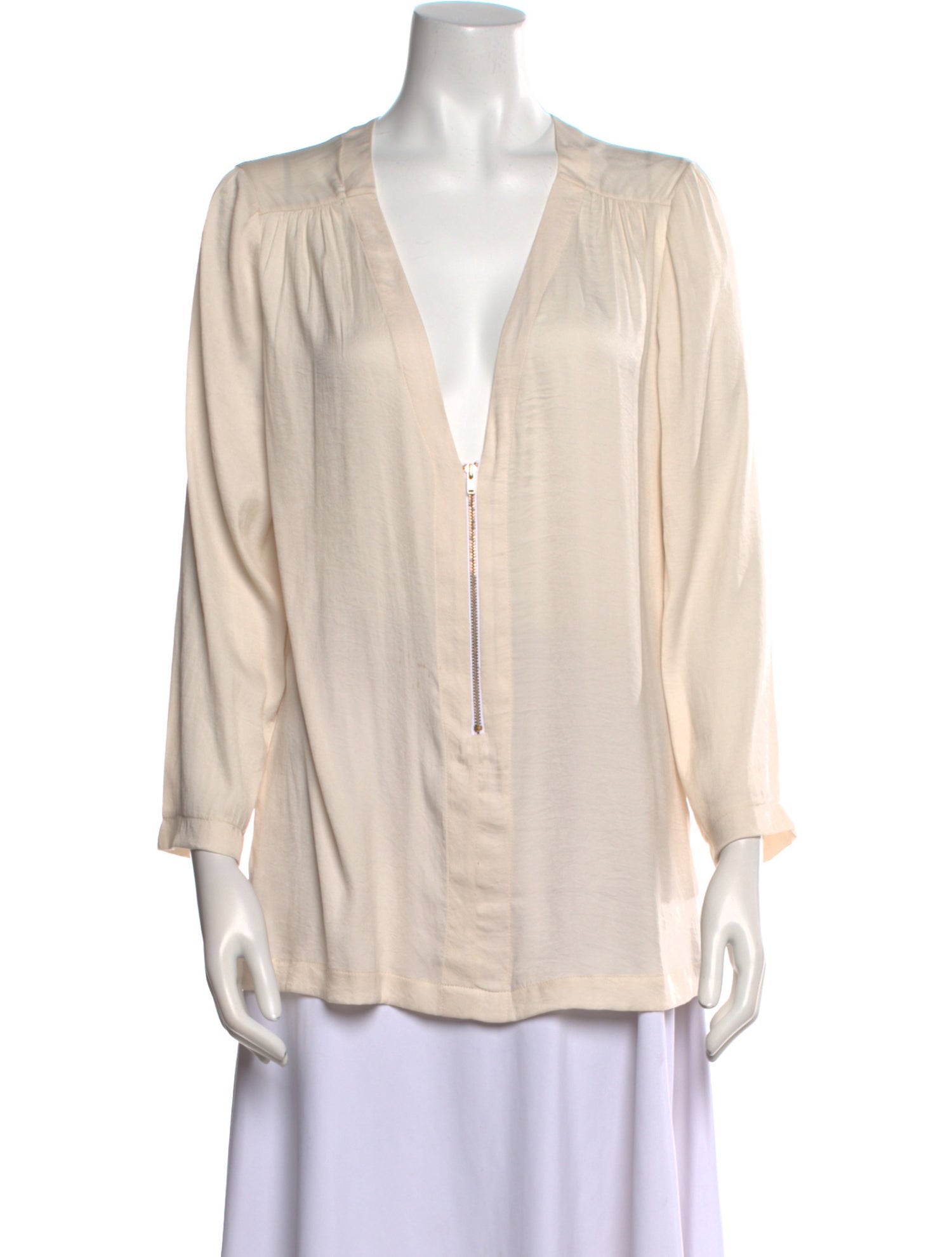 A.L.C. Silk V-Neck Top