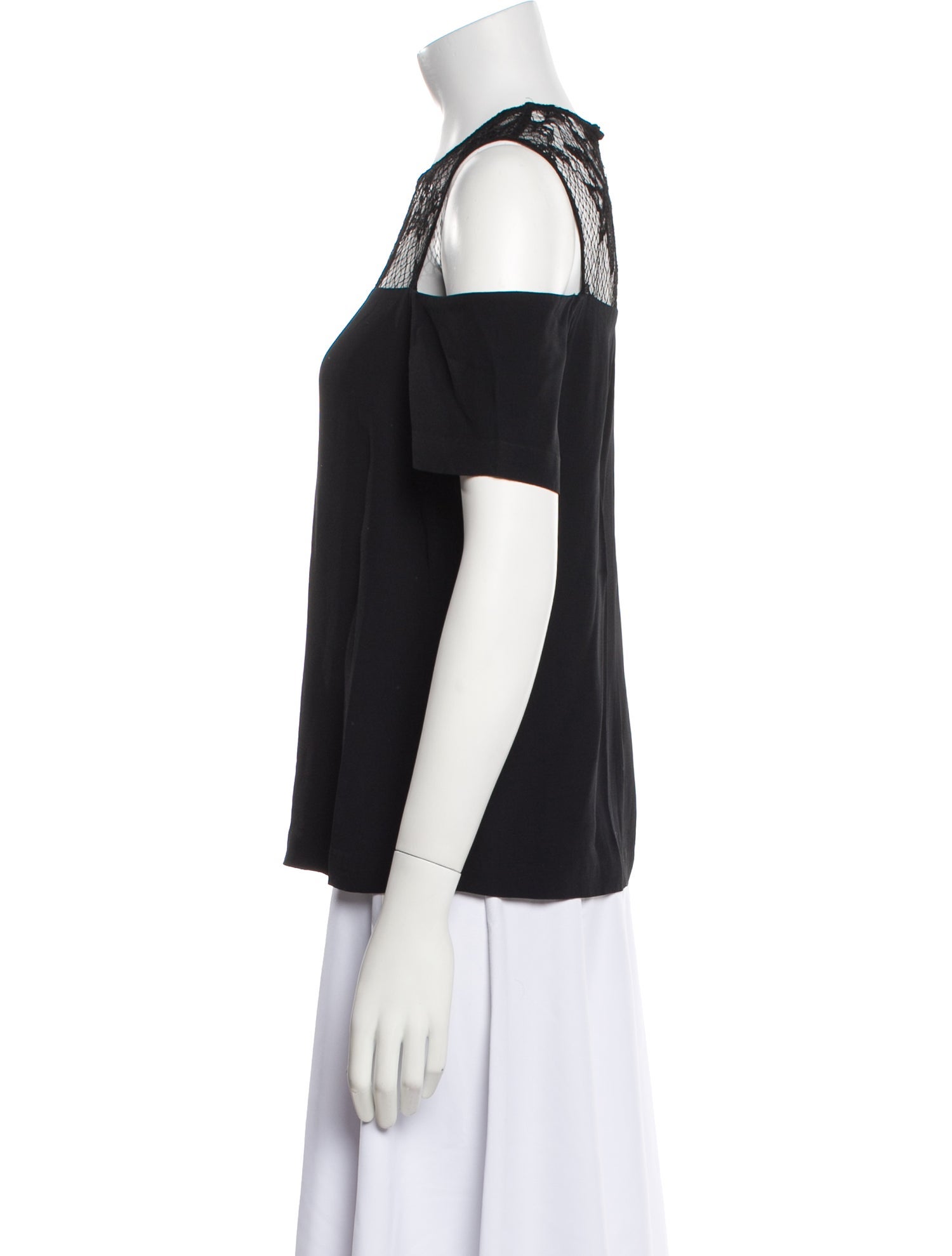 A.L.C. Off-The-Shoulder Short Sleeve Blouse