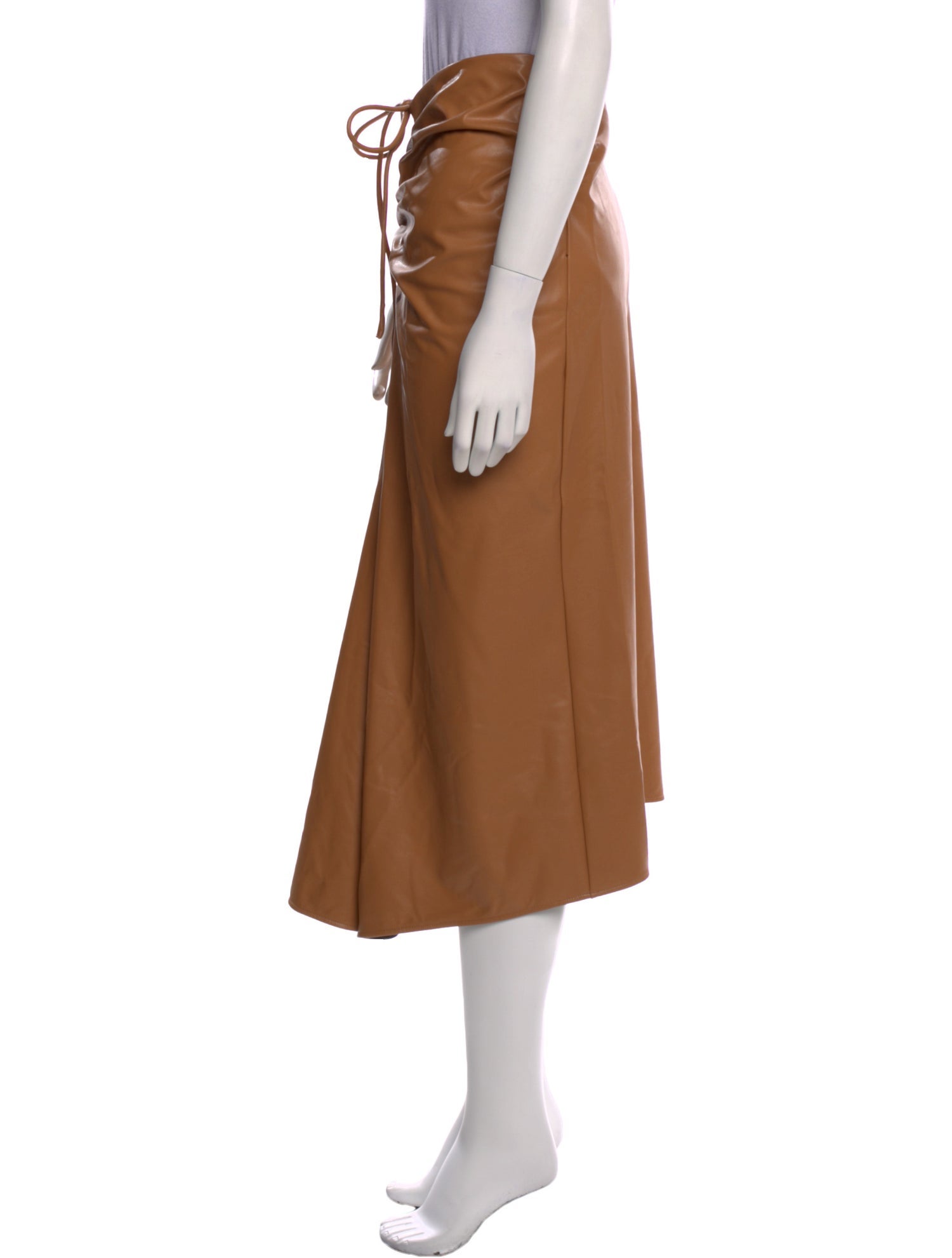 A.L.C. Pleated Accents Midi Length Skirt