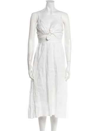 A.L.C. Linen Midi Length Dress