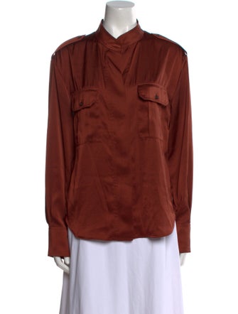 A.L.C. Long Sleeve Button-Up Top