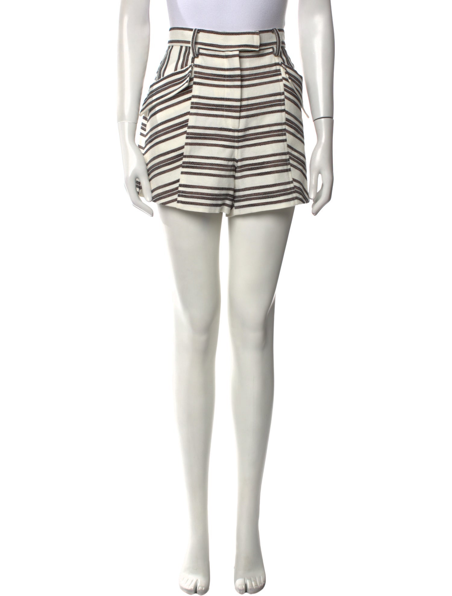 A.L.C. Striped Mini Shorts