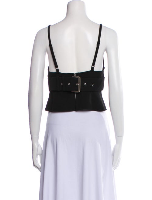 A.L.C. V-Neck Sleeveless Crop Top