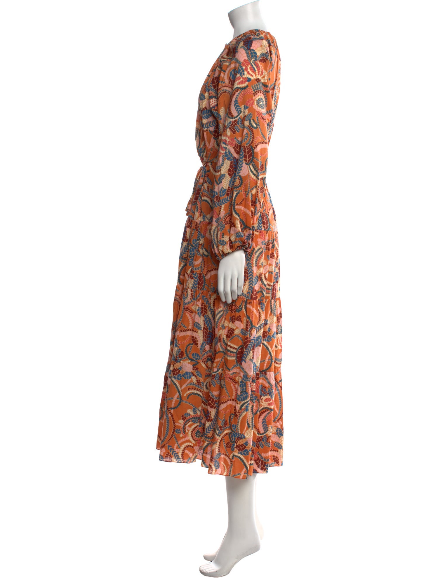 A.L.C. Paisley Print Long Dress