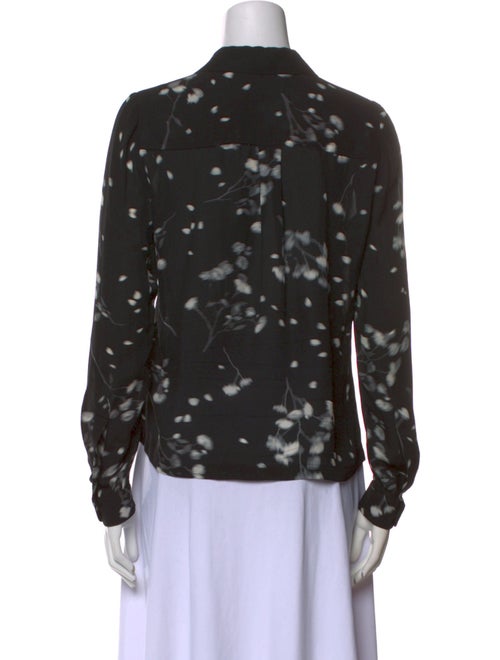 A.L.C. Silk Printed Button-Up Top