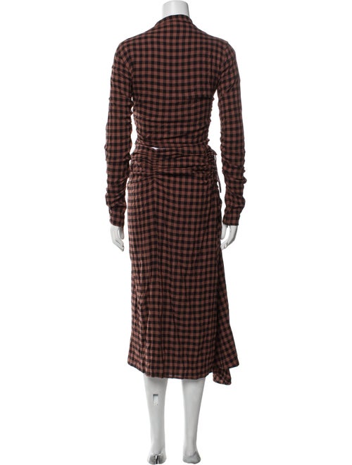 A.L.C. Plaid Print Ruffle Embellishment Skirt Set