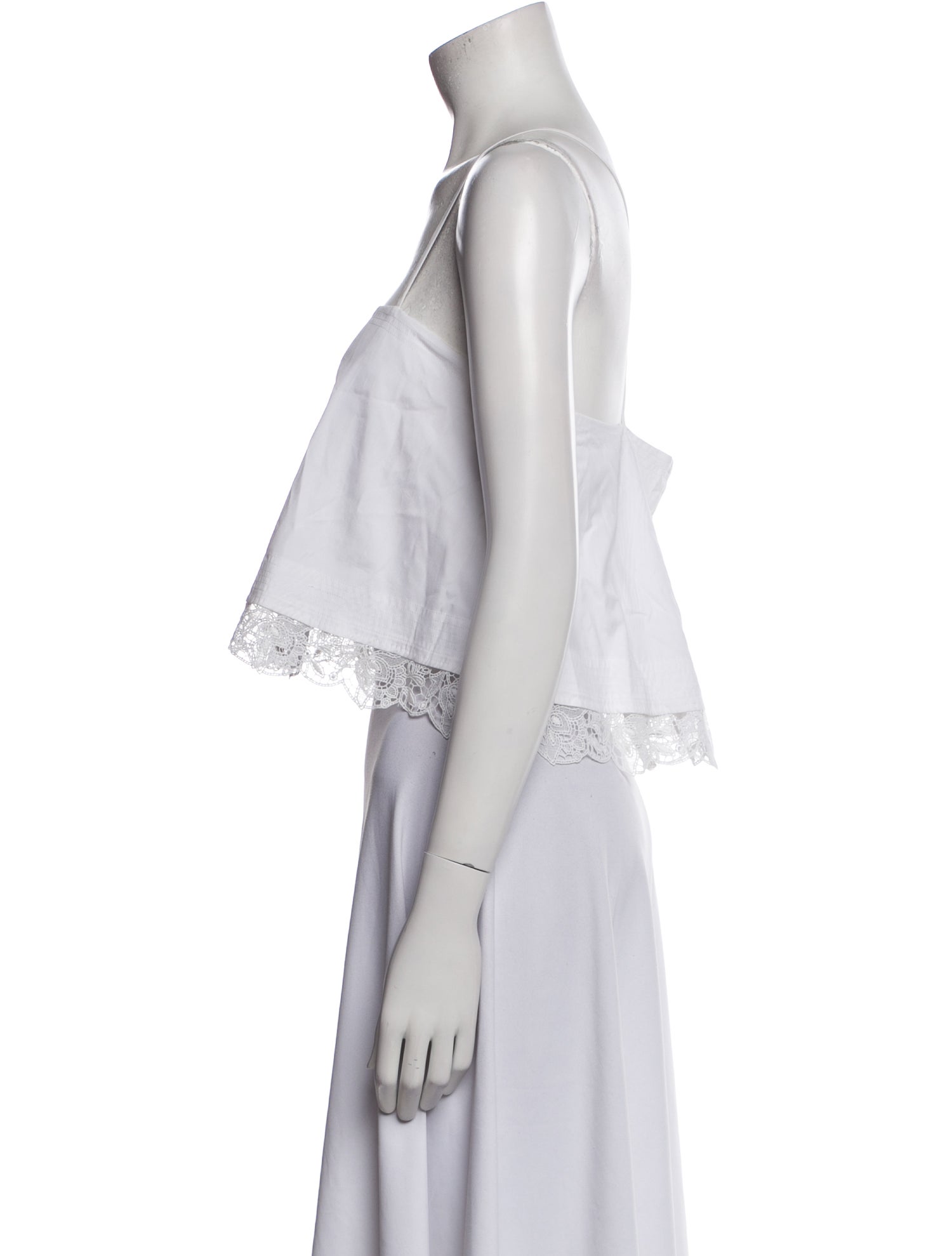 A.L.C. Square Neckline Sleeveless Crop Top