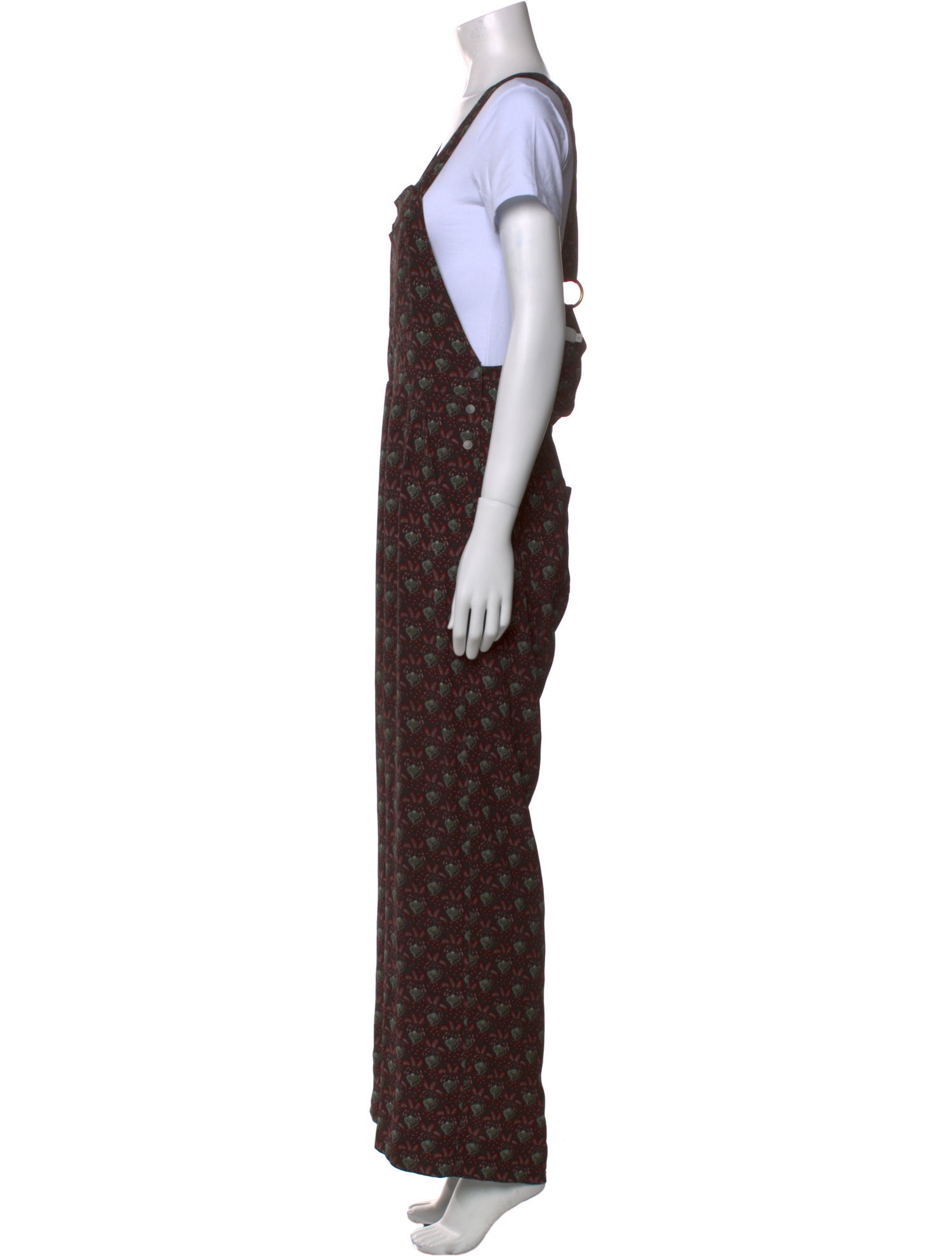 A.L.C. Silk Printed Jumpsuit