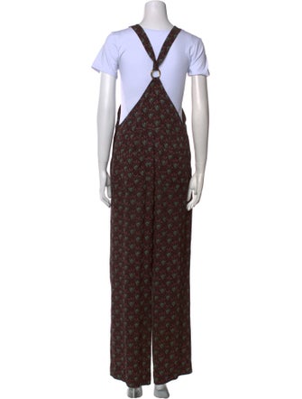 A.L.C. Silk Printed Jumpsuit