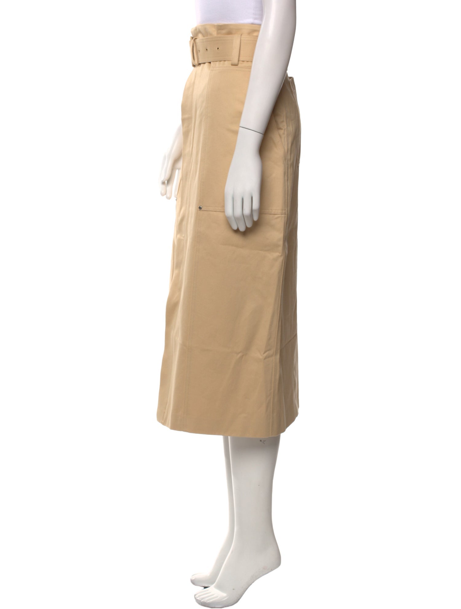 A.L.C. Pleated Accents Midi Length Skirt