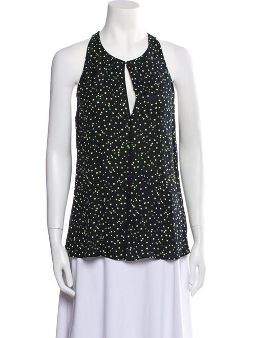 A.L.C. Silk Polka Dot Print Blouse
