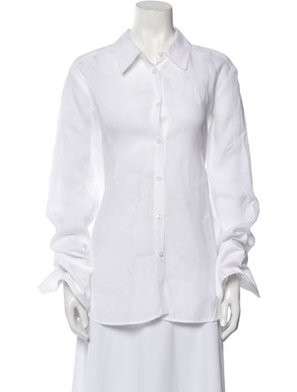 A.L.C. Long Sleeve Button-Up Top
