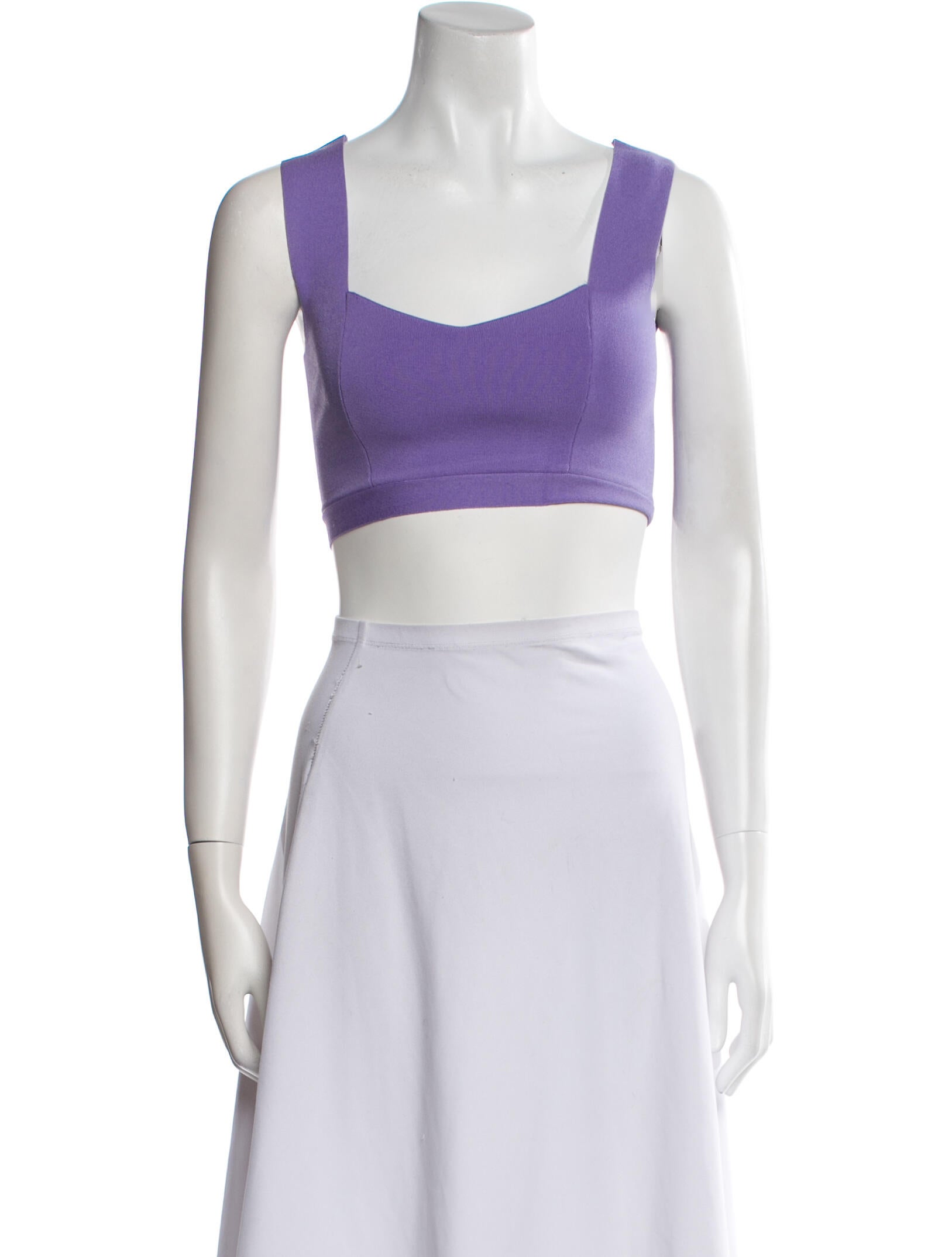 A.L.C. Square Neckline Sleeveless Crop Top