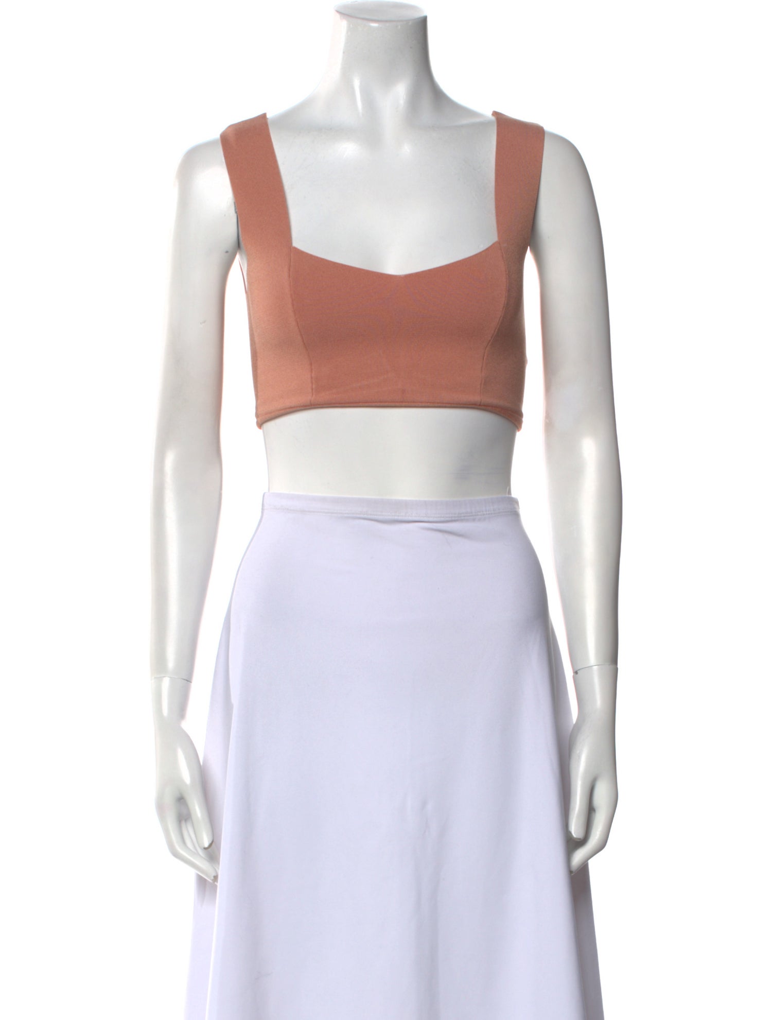 A.L.C. Square Neckline Sleeveless Crop Top