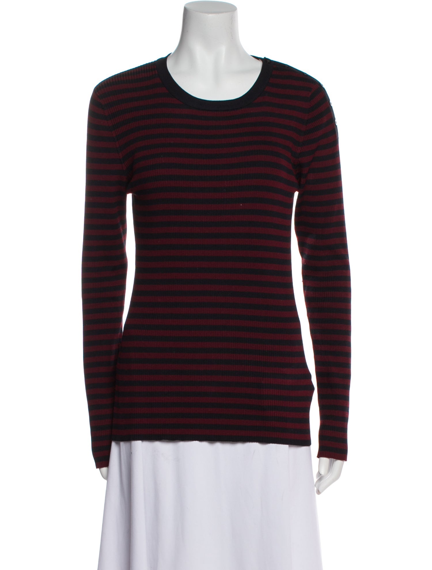 A.L.C. Silk Striped Sweater