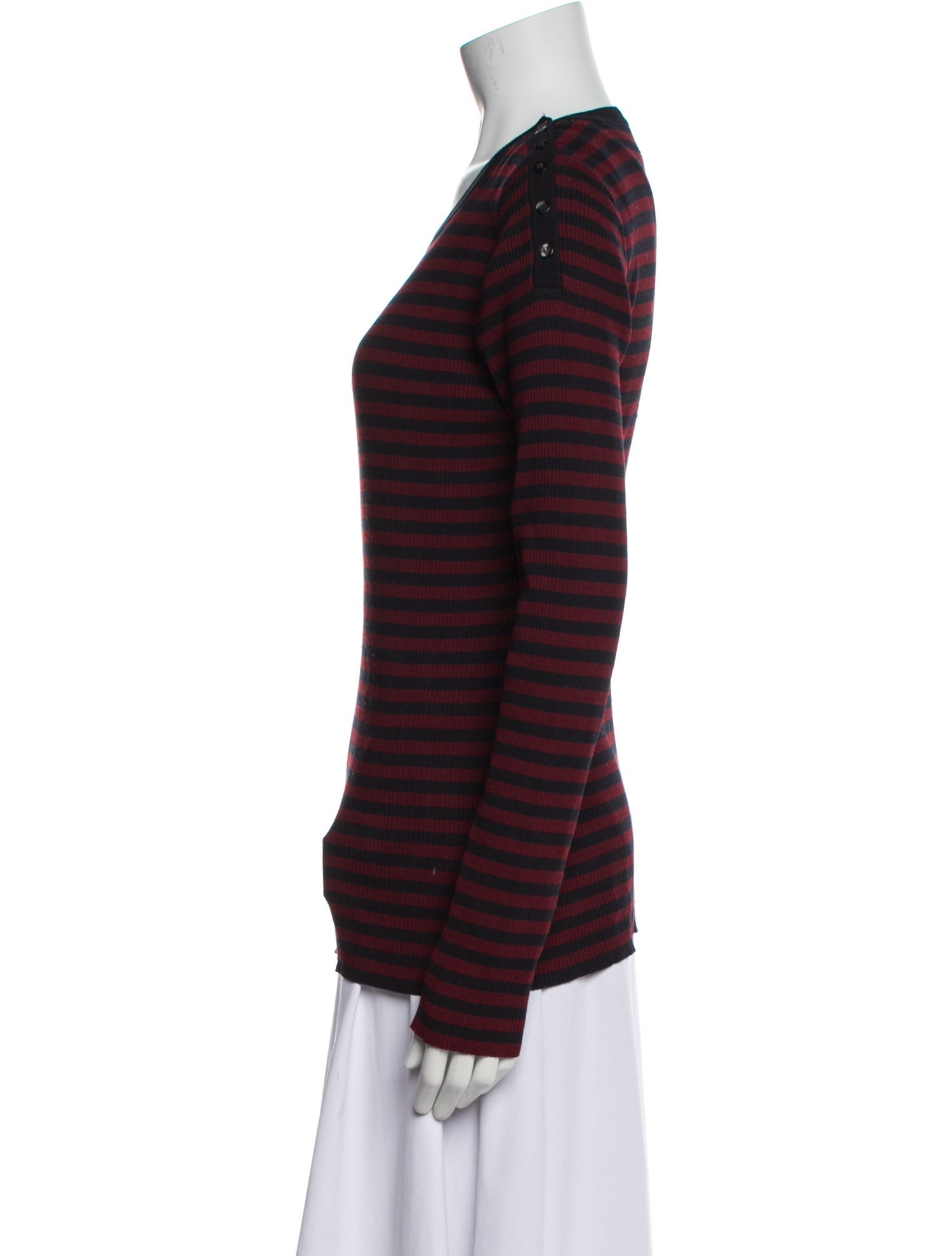 A.L.C. Silk Striped Sweater