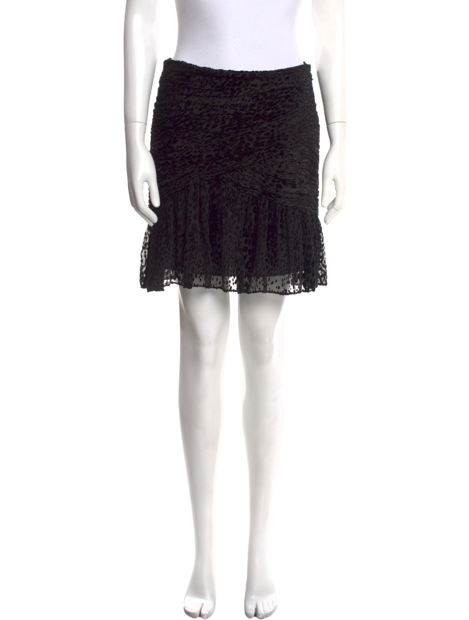 A.L.C. Ruffle Embellishment Mini Skirt