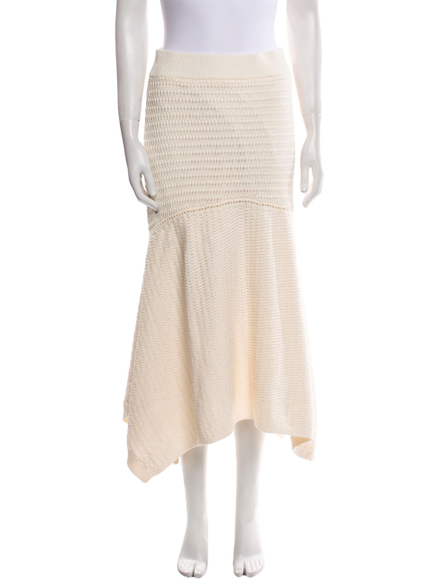 A.L.C. Ruffle Embellishment Midi Length Skirt