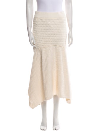 A.L.C. Ruffle Embellishment Midi Length Skirt