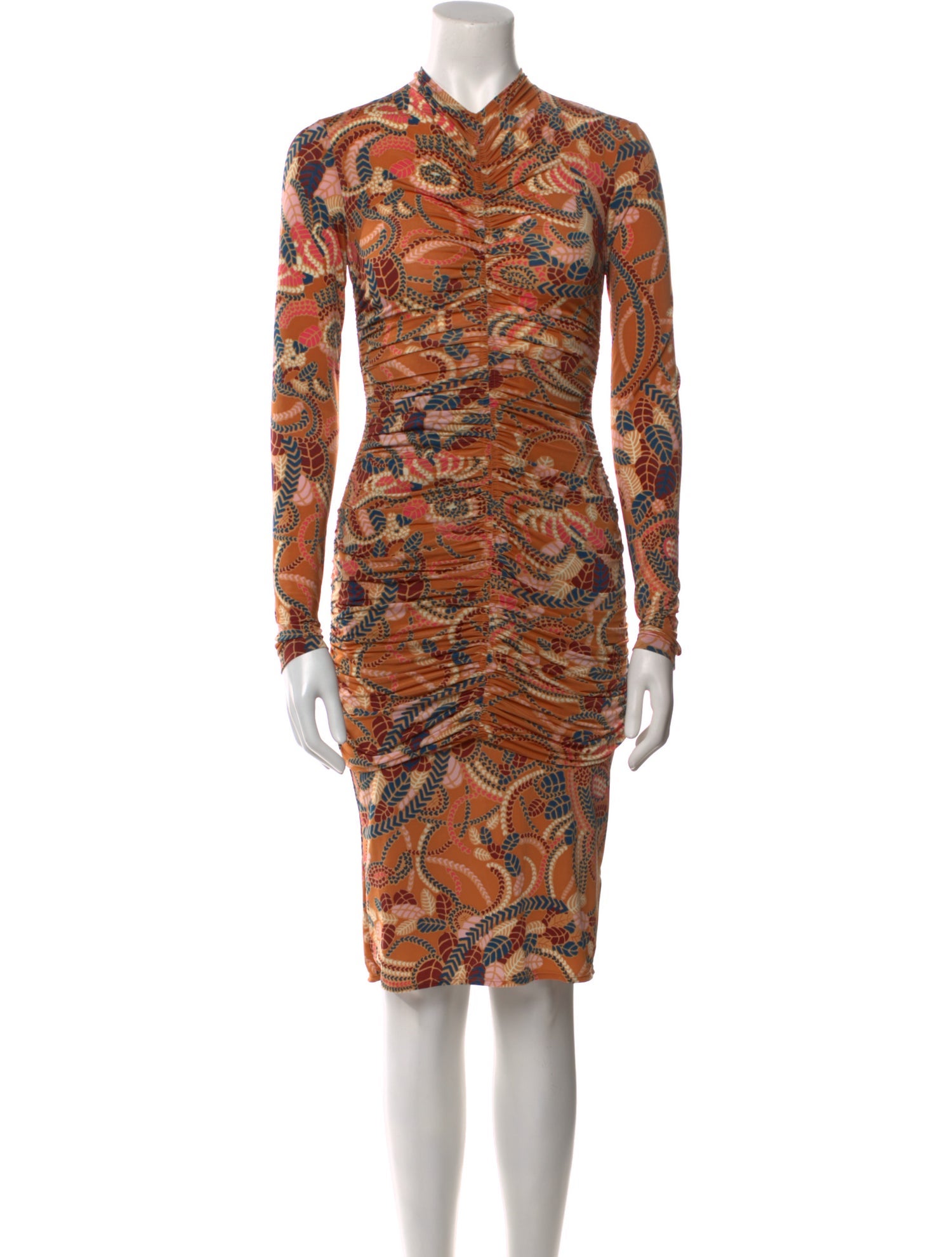 A.L.C. Printed Midi Length Dress