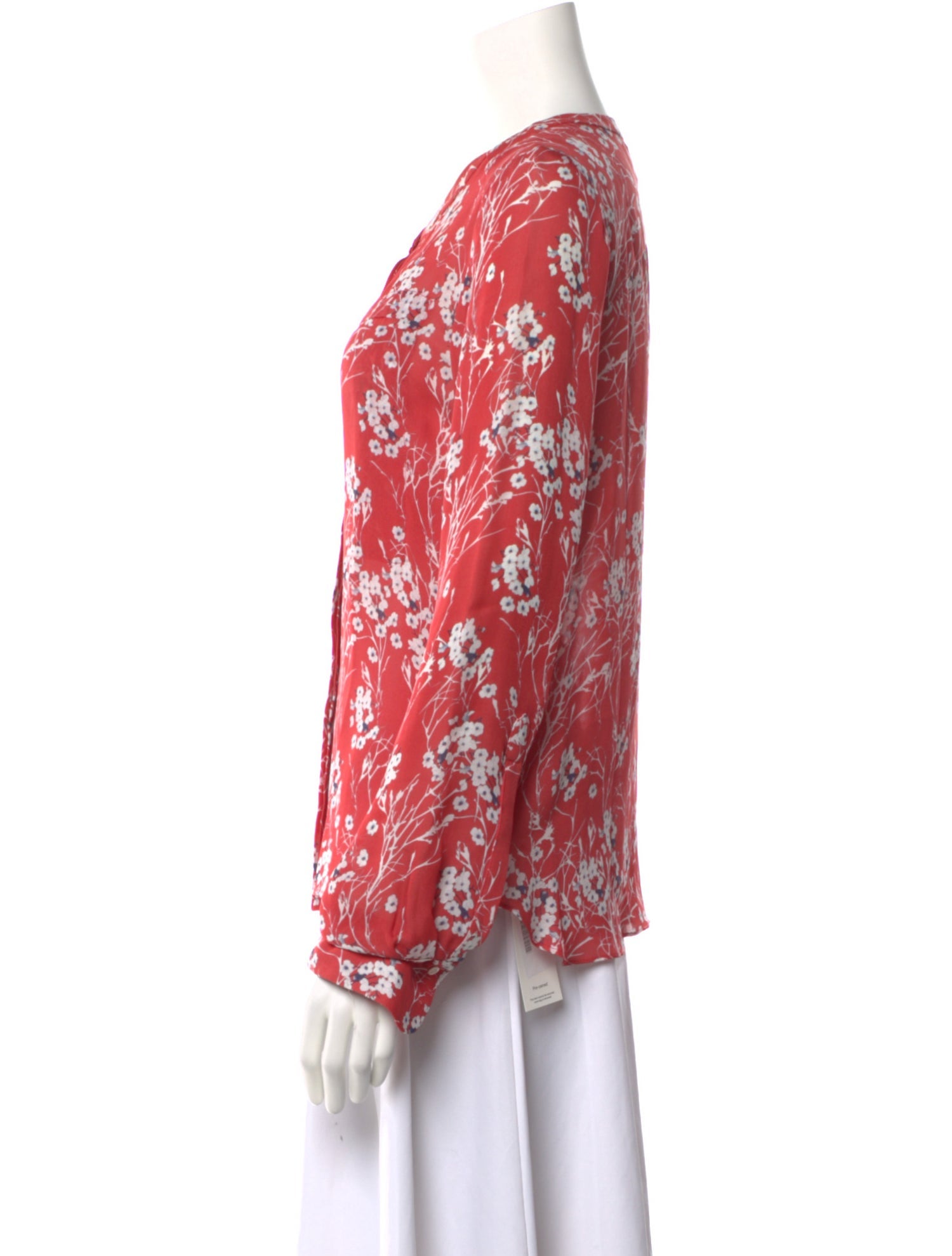 A.L.C. Silk Floral Print Blouse