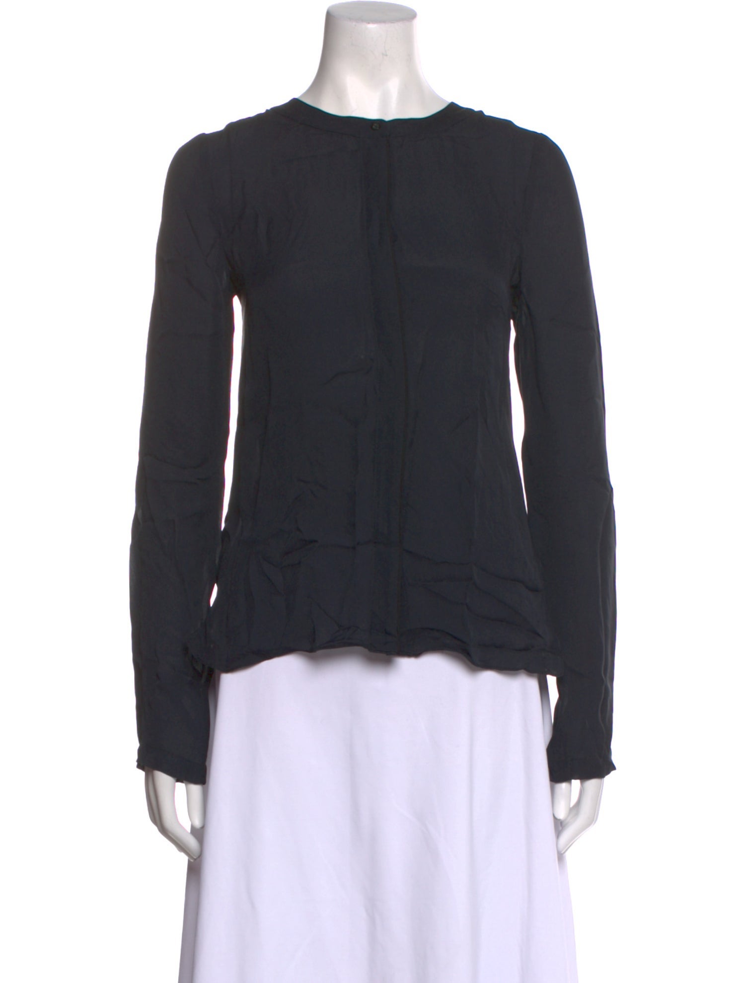 A.L.C. Silk Crew Neck Top