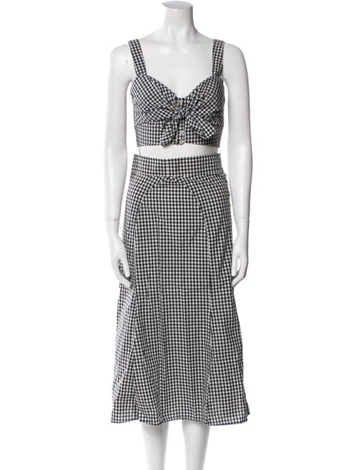 A.L.C. Plaid Print Skirt Set