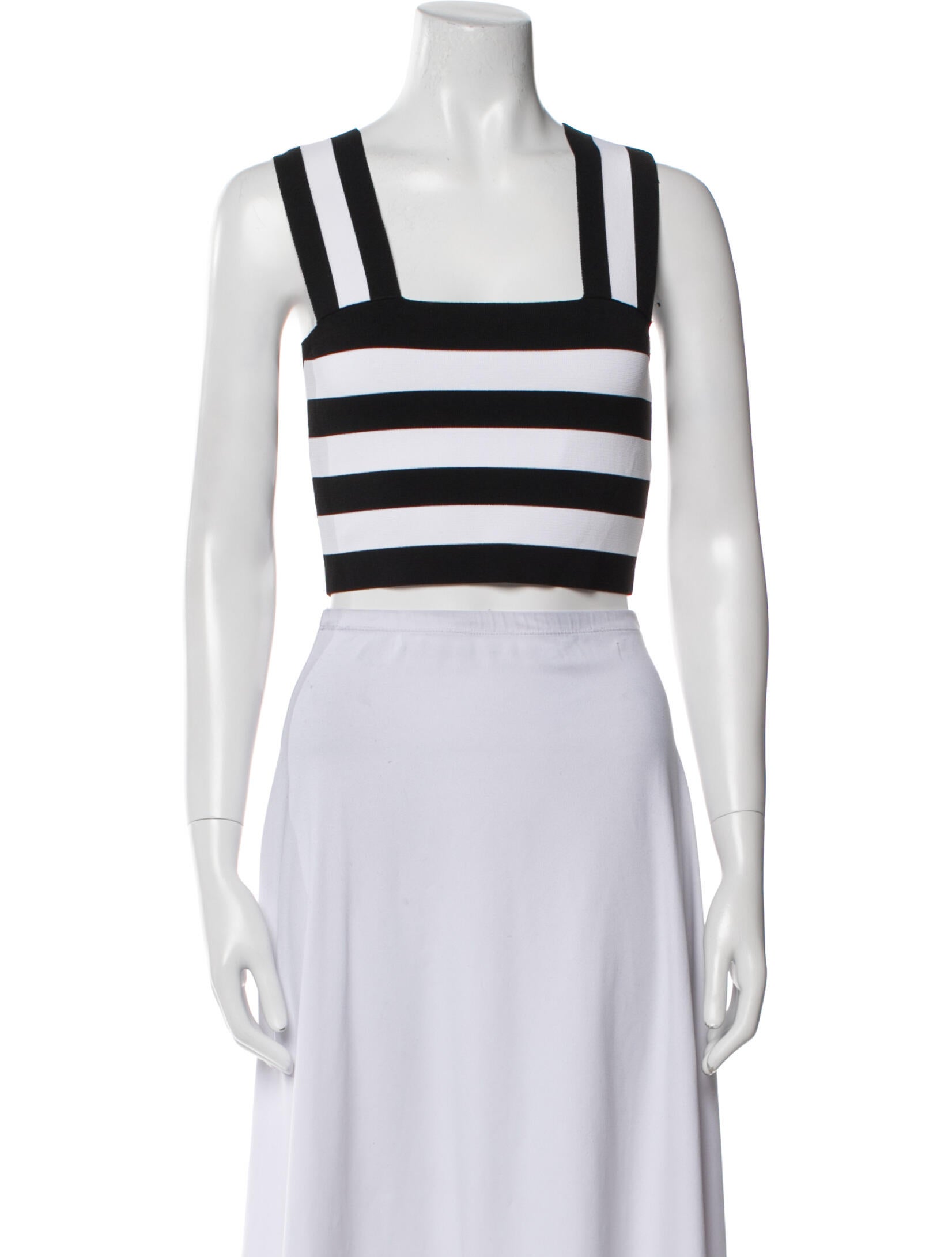 A.L.C. Striped Square Neckline Crop Top w/ Tags