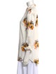 A.L.C. Silk Floral Print Button-Up Top