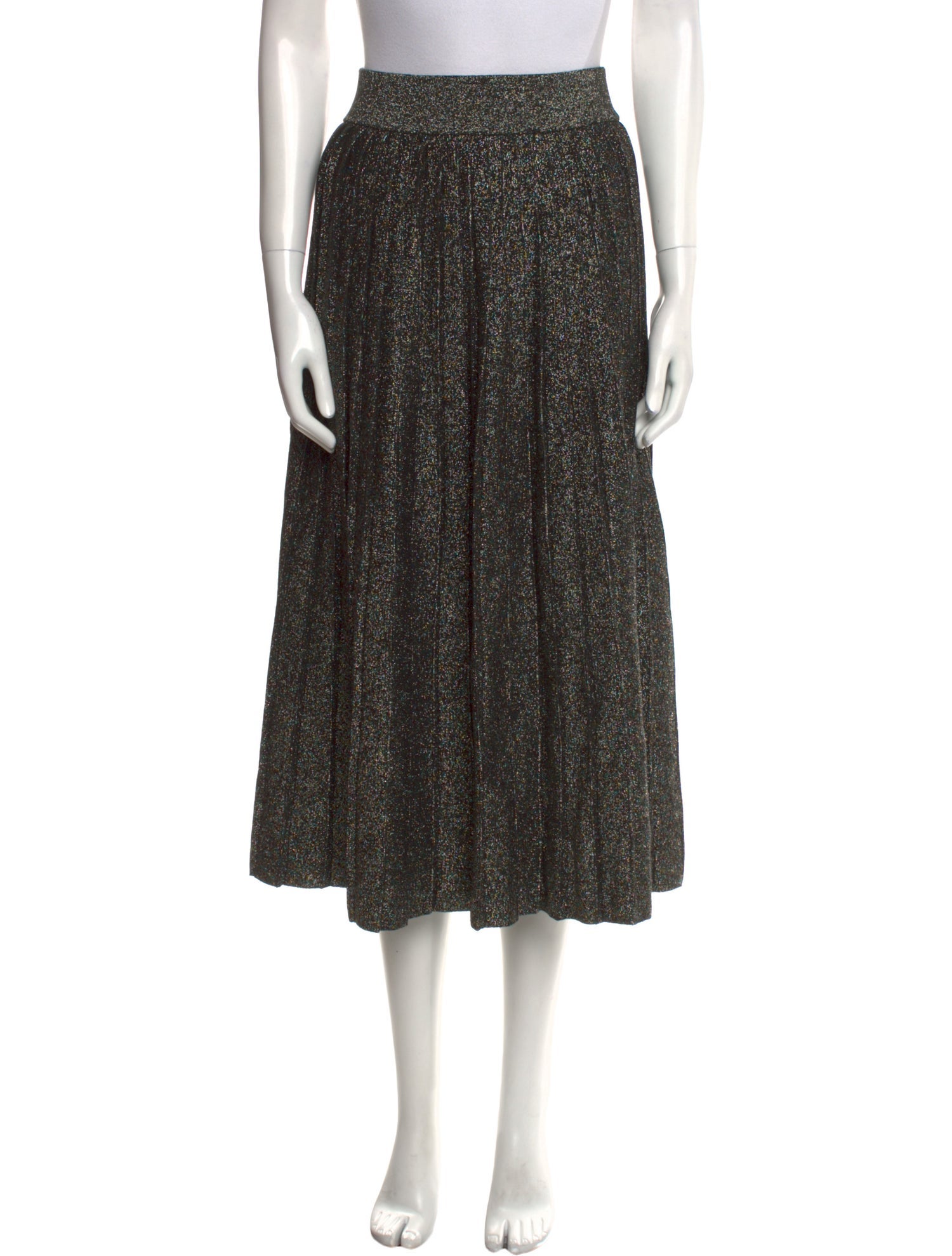 A.L.C. Glitter Accents Midi Length Skirt