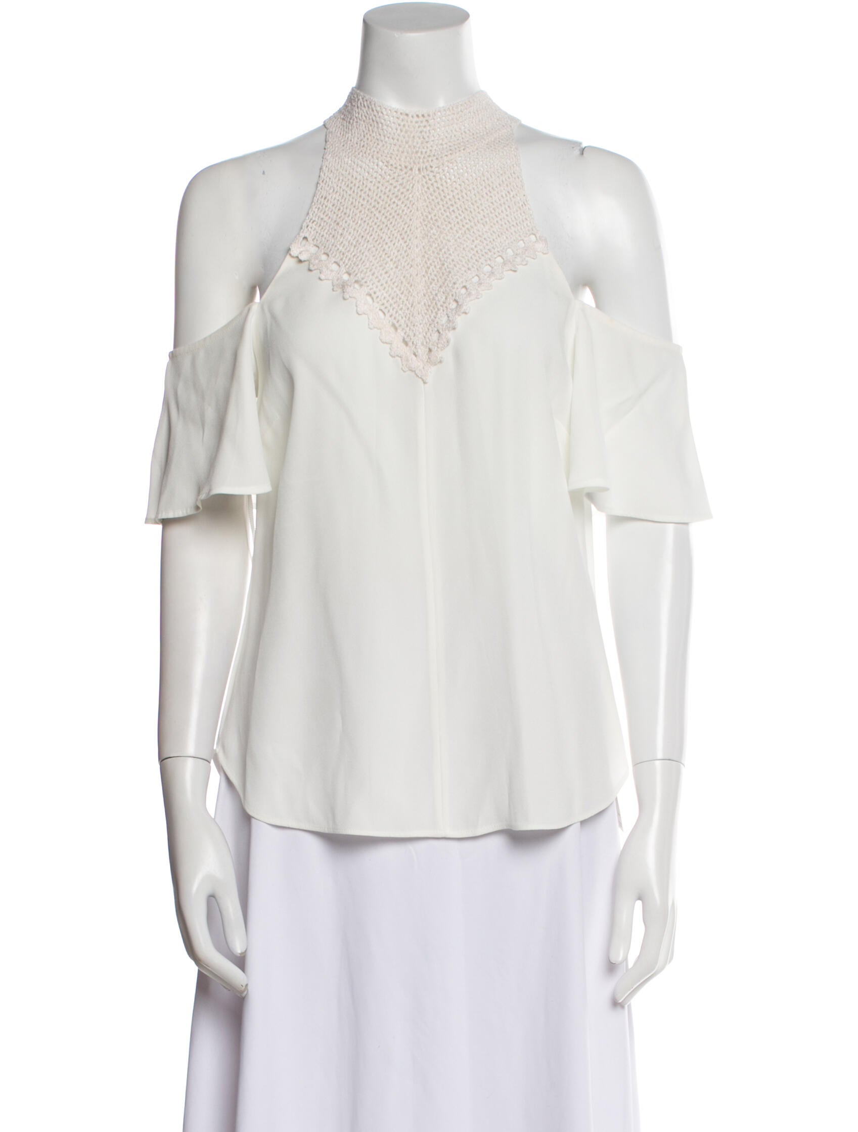 A.L.C. Crew Neck Short Sleeve Blouse