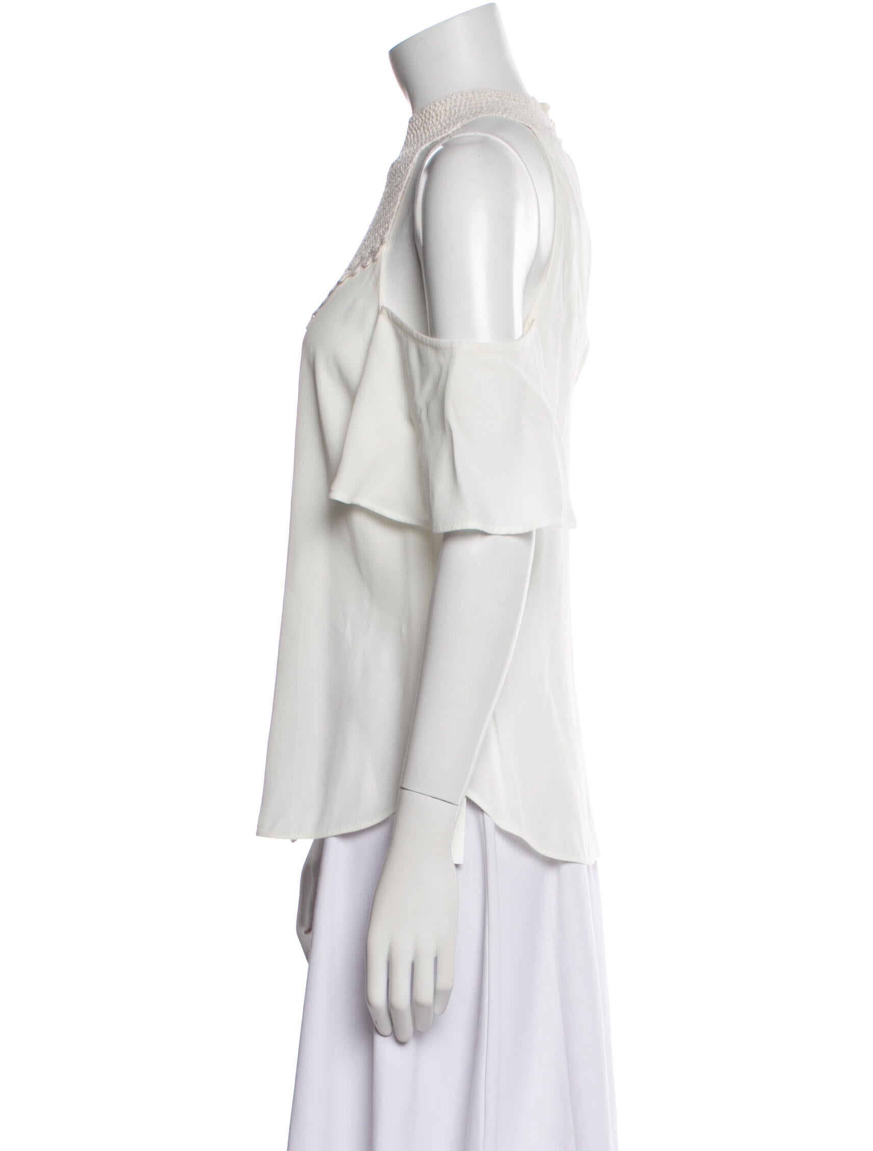 A.L.C. Crew Neck Short Sleeve Blouse