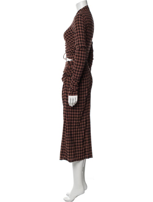 A.L.C. Plaid Print Skirt Set