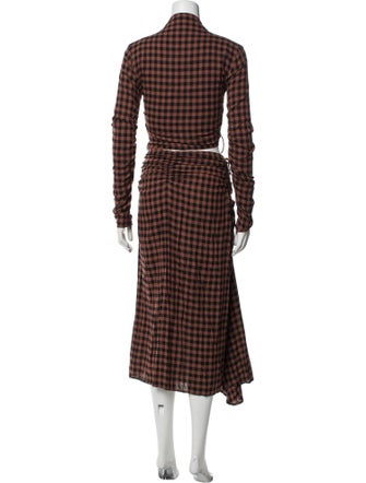 A.L.C. Plaid Print Skirt Set